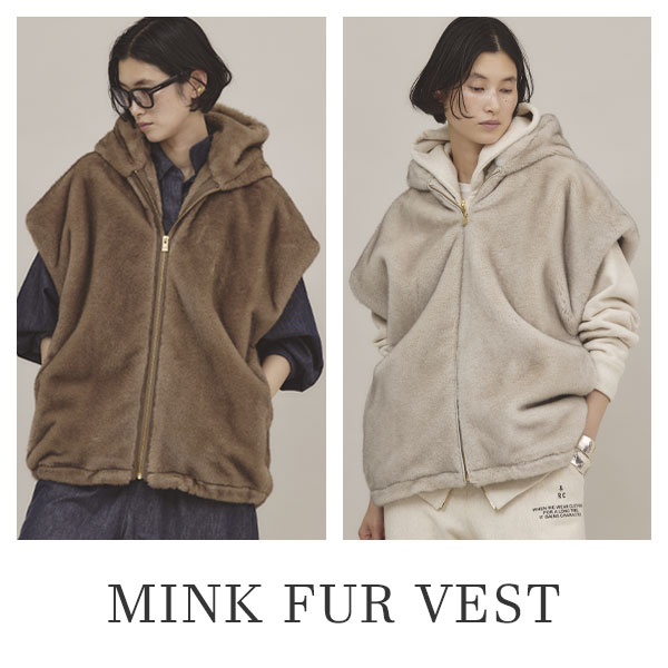 【予約で人気急上昇中】“MINK FUR VEST”
