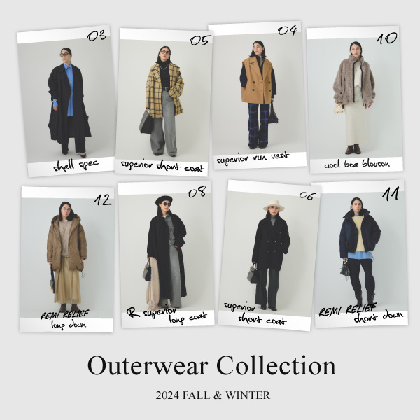【OUTER COLLECTION 】今年注目のアウターをご紹介