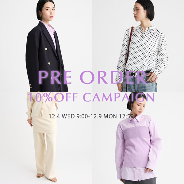 Coming soon！！[PRE ORDER]予約10%OFFキャンペーン対象アイテム一部をご紹介！