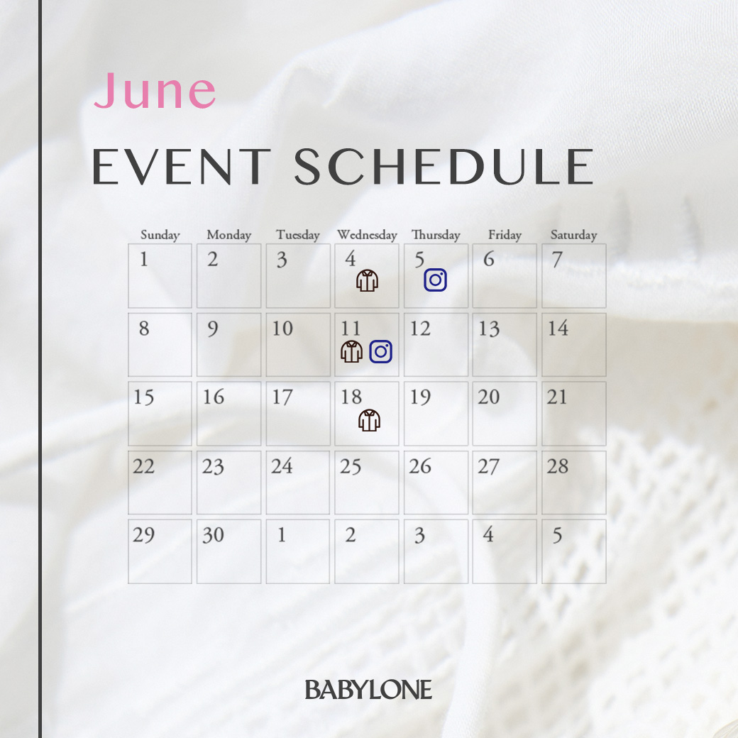 【BABYLONE】6月のイベントカレンダー