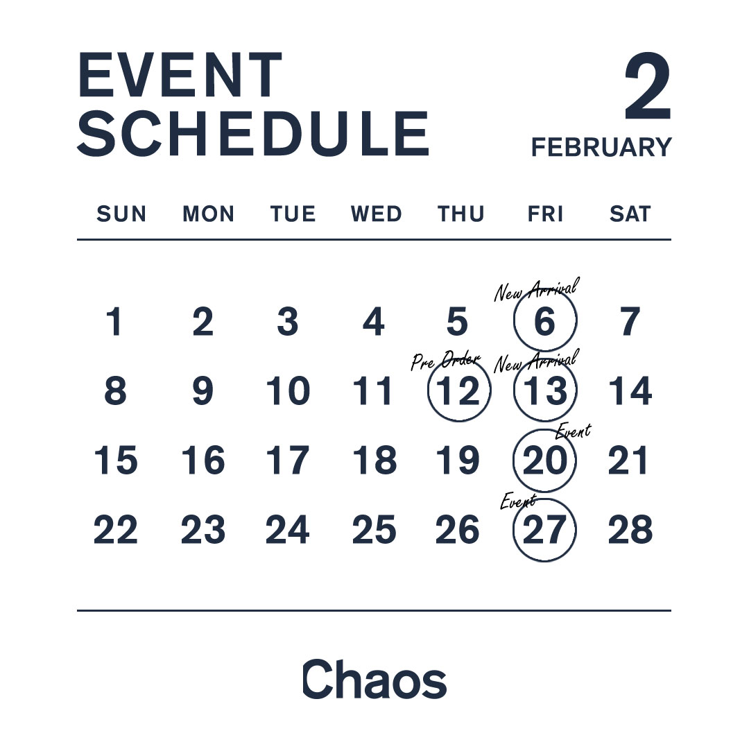 【Chaos】2月イベントスケジュール