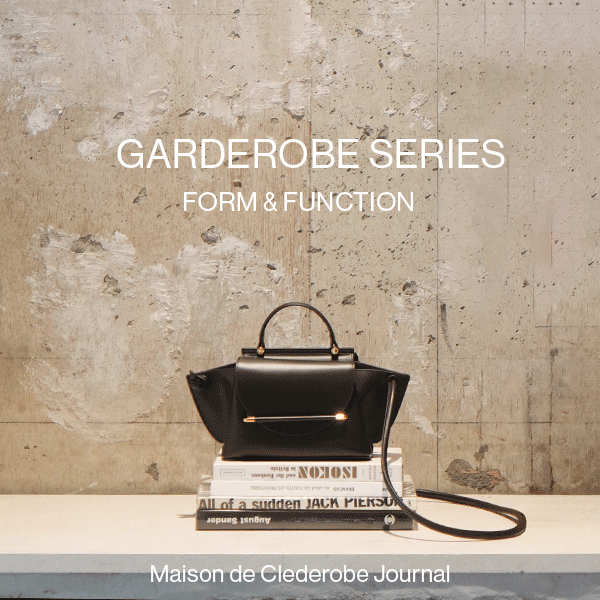 Garderobe Series — 軽やかに持ち歩く品格。装いに馴染むバランスと、収まりの美学