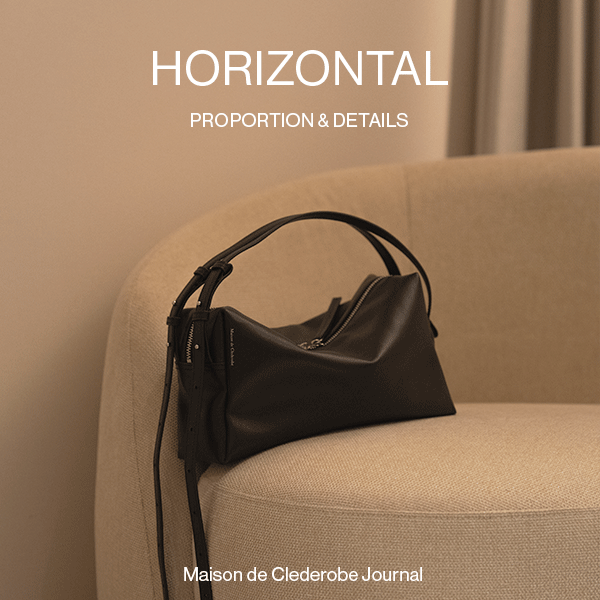 Horizontal — 洗練を纏うボクシーフォルム。一枚革に宿る静かな気品