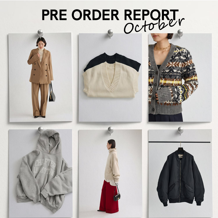 【PRE ORDER REPORT】 October by EC STAFF