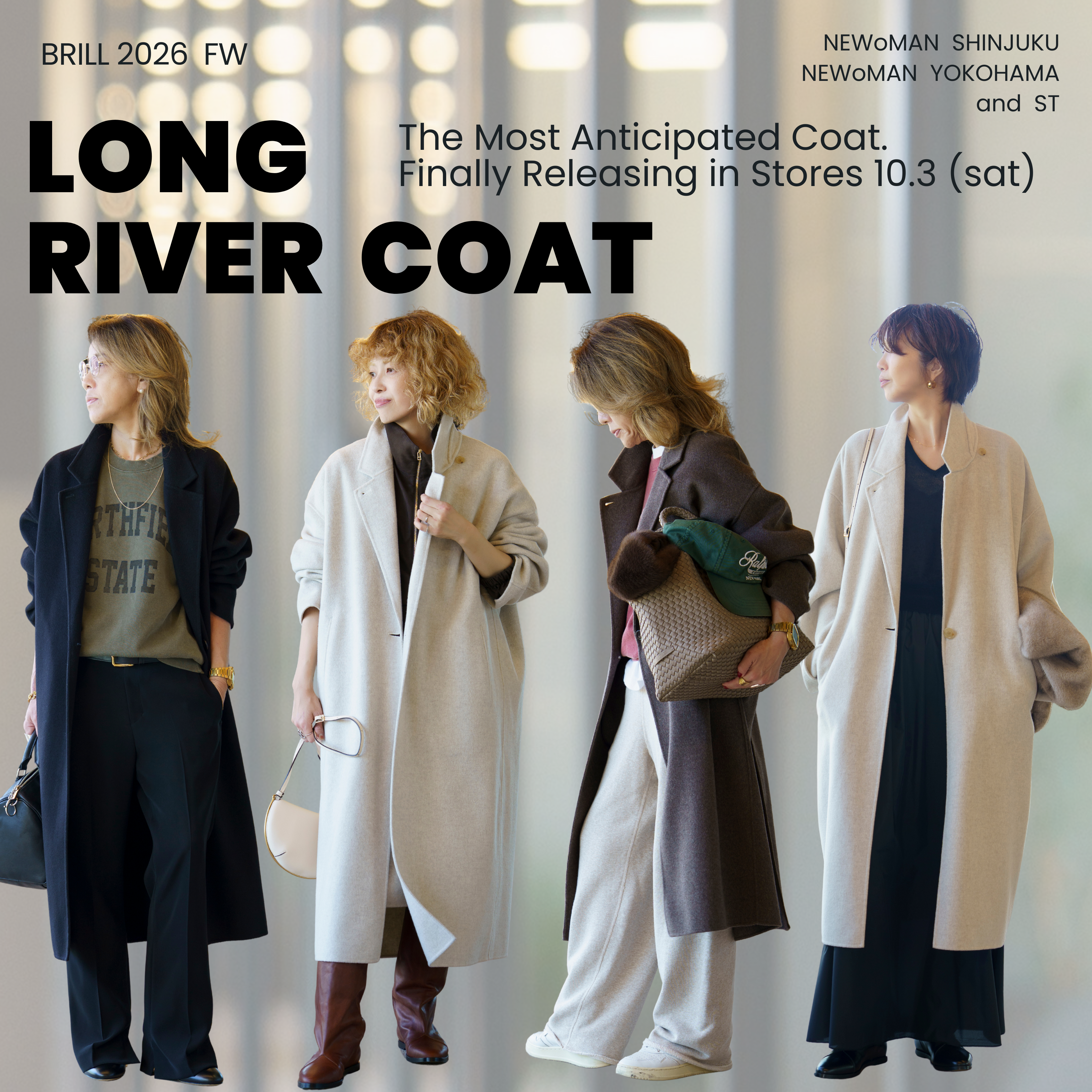 10.3sat NEW｜秋の準備は、この1着から。”Long River Coat”