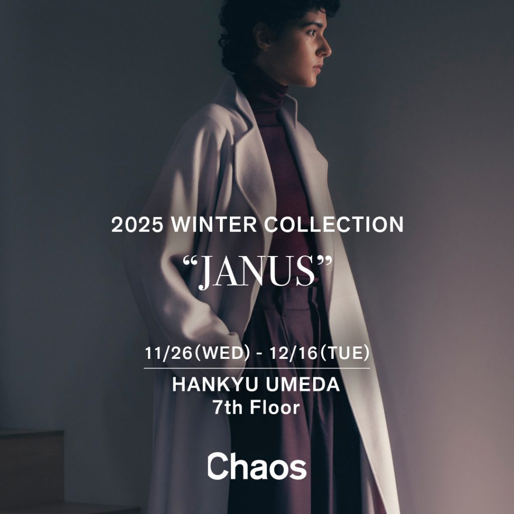 Chaos「阪急うめだ本店」にてポップアップショップを開催